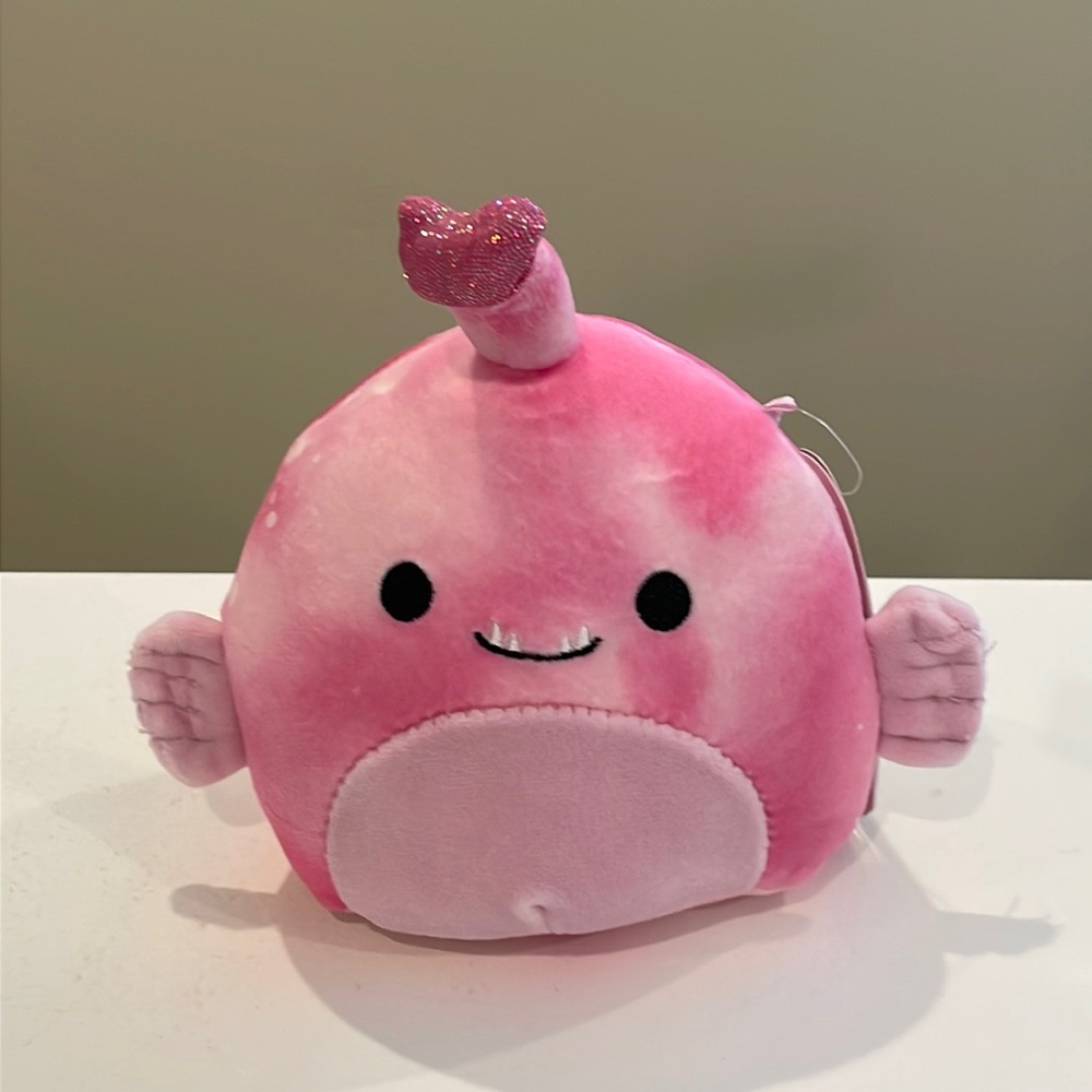 NWT 5” Sy the Pink Anglerfish Valentine Squishmallow
